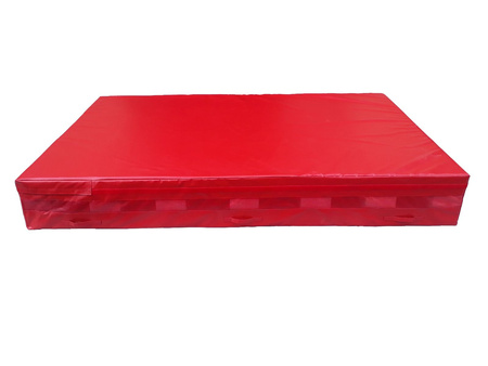 Materac zeskokowy 300x200x40cm komorowy PVC - Czerwony
